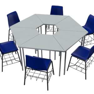Chairs with Hexagon table