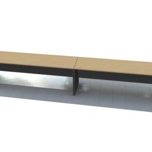 TABLE W/ PANEL LEGS